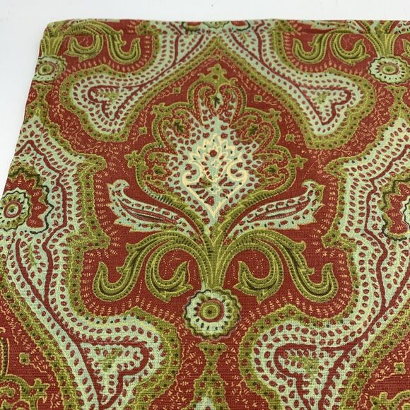 Pottery Barn Other - 1- Pottery Barn Standard Pillow Sham 16x26 Cotton Linen Paisley Boho Farmhouse